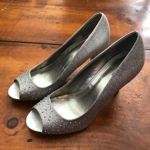 Style & Co. Silver Glitter Shoes